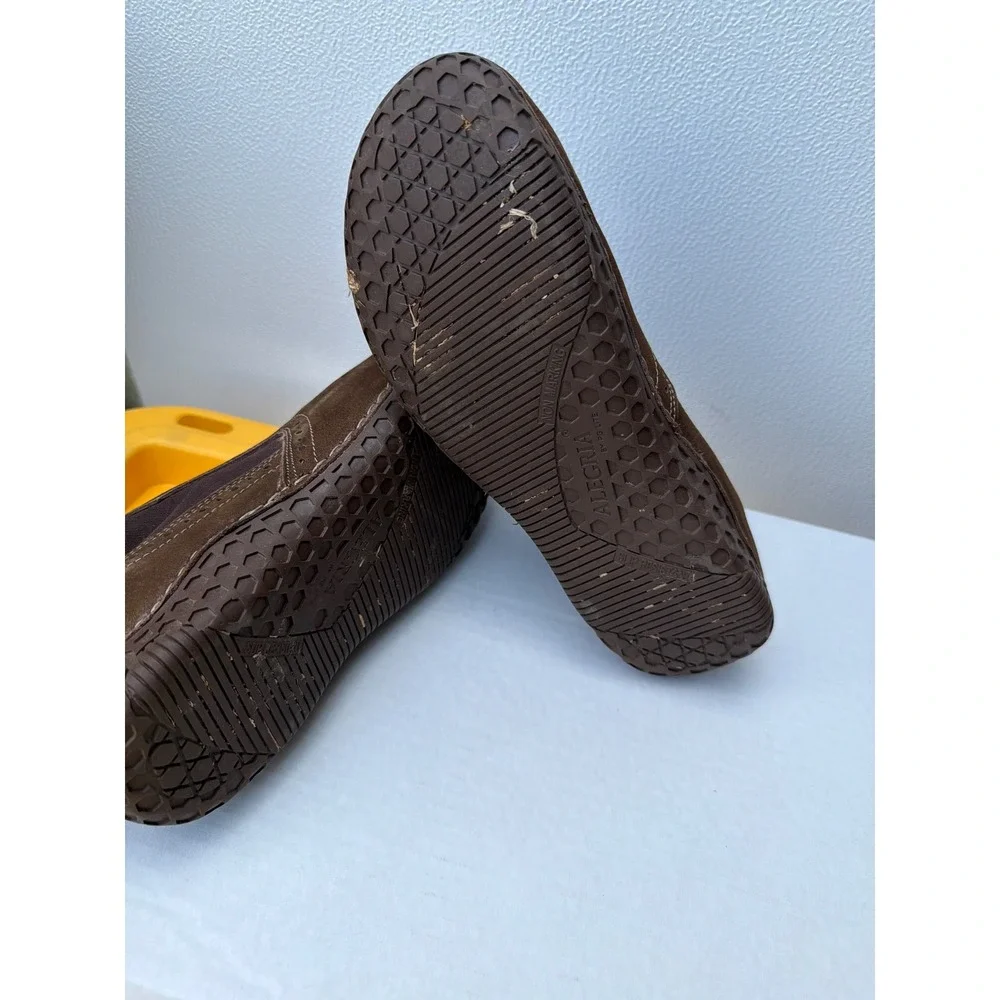Alegria by PG Lite Jones Brown Leather Ankle Boots AM-JON-200 Mens 42 Zip Up